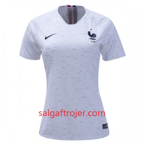 Frankrig Fodboldtrøjer Dame Udebanesæt VM 2018 Frankrig Fodboldtrøjer Dame Udebanesæt VM 2018